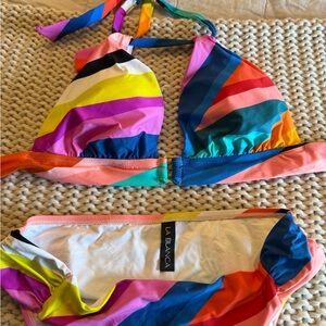 La Blanca Sunscape Striped Bikini Set size 14 never worn